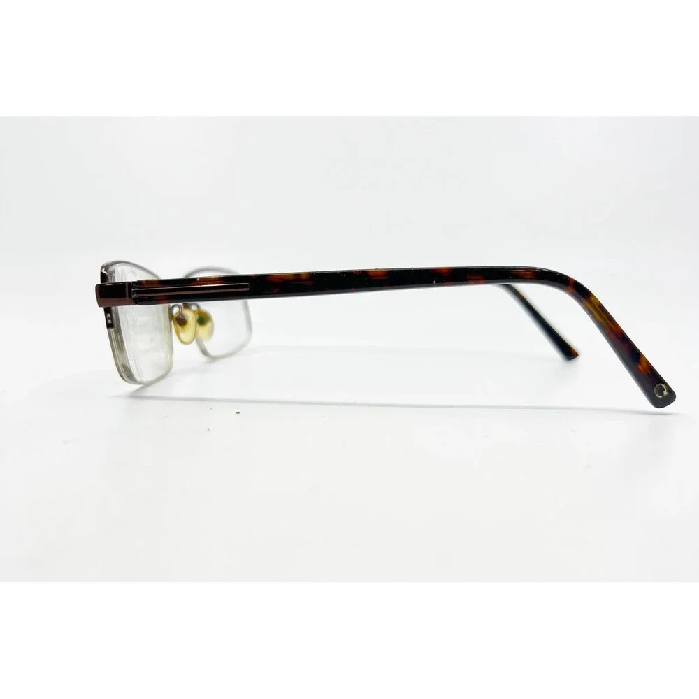 Kirkland Eyeglasses Mens Brown Tortoise Rectangular Semi Rimless 54/19/145